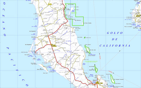 Guia Roji Baja California Sur / PLC M4 / área centro digital map