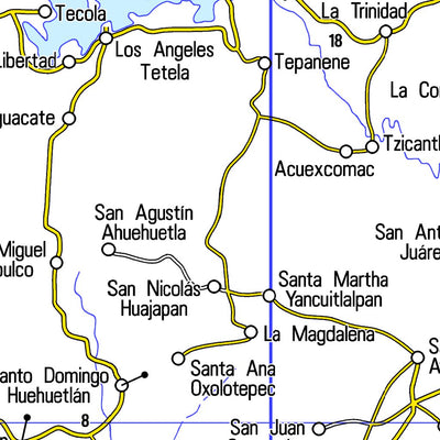 Guia Roji CDMX Megalópolis / PLC M44 / región Puebla digital map
