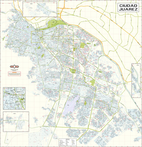 Guia Roji Ciudad Juárez digital map