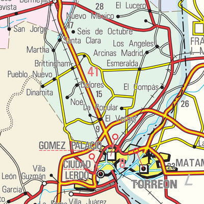 Guia Roji Durango / Estado / 10 digital map