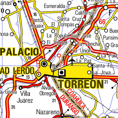 Guia Roji Durango / PLC M 17 / área norte digital map