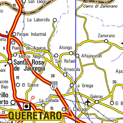 Guia Roji Guanajuato / PLC M25 / área bajío digital map