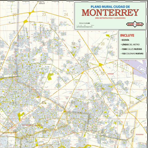 Guia Roji Guia Roji Calles Monterrey / Zona NE digital map