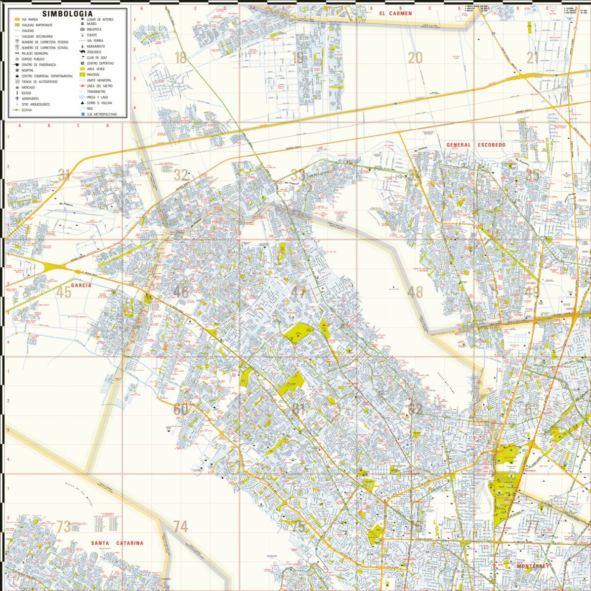 Guia Roji Calles Monterrey / Zona NO Map by Guia Roji | Avenza Maps