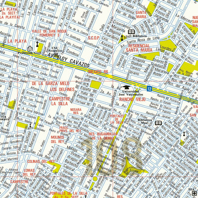 Guia Roji Guia Roji Calles Monterrey / Zona SE digital map