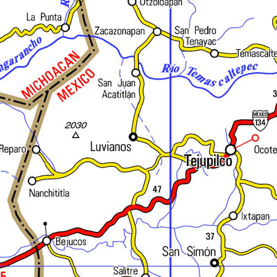 Guia Roji Guia Roji Carreteras México / PLC M28 / área megalópolis digital map