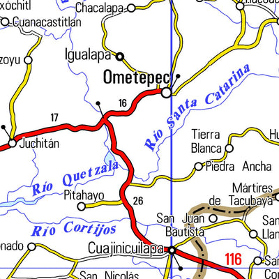 Guia Roji Guia Roji Carreteras Oaxaca / PLC M32 / área pacífico digital map