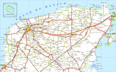 Guia Roji Guia Roji Carreteras Yucatán / PLC M37 / área península digital map