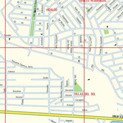 Guia Roji Mexicali / zona urbana / Calles digital map