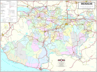 Guia Roji Michoacán / Estado / 16 digital map