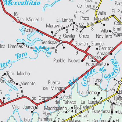 Guia Roji Nayarit / Estado / 18 digital map