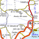 Guia Roji PLC M5 / Baja California Sur / área península / Carreteras digital map