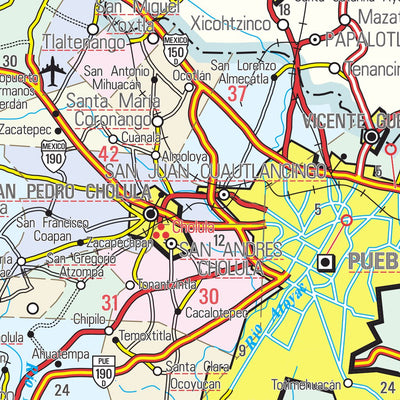 Puebla / Estado / 21 Map by Guia Roji | Avenza Maps