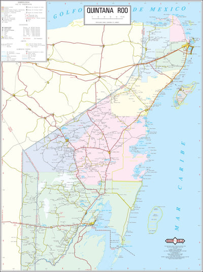 Guia Roji Quintana Roo / Estado / 23 digital map