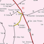 Guia Roji Quintana Roo / Estado / 23 digital map