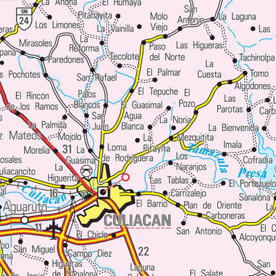 Guia Roji Sinaloa / Estado / 25 digital map