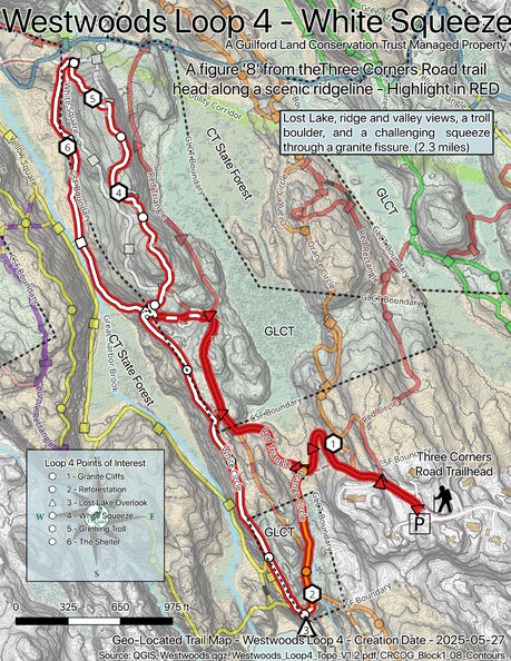 GLCT Westwoods Loop 4 Map by Guilford Land Conservation Trust | Avenza Maps
