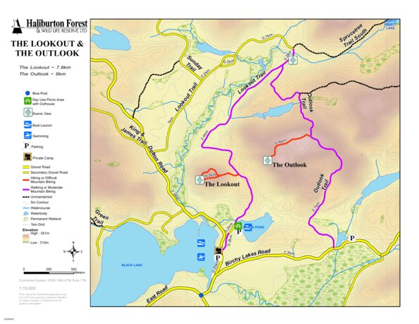 HFWR - The Lookout & The Outlook Map by Haliburton Forest and Wild Life ...