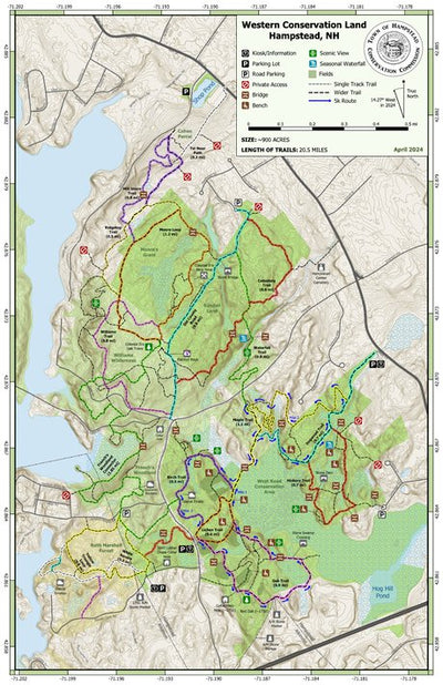 Hampstead NH Conservation Commission Hampstead, NH Western Conservation Land digital map