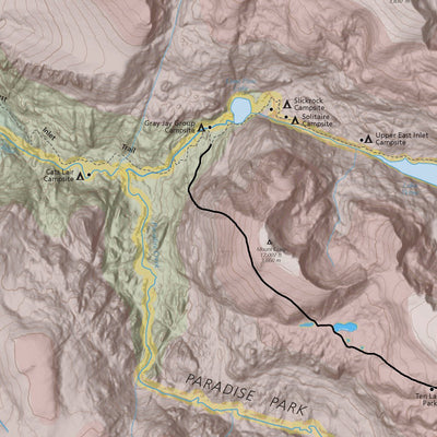 Rocky Mountain National Park Fishing Map Preview 3