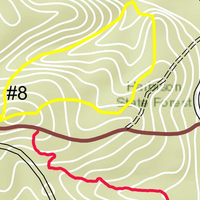 Harbison State Forest Trail Map Preview 2