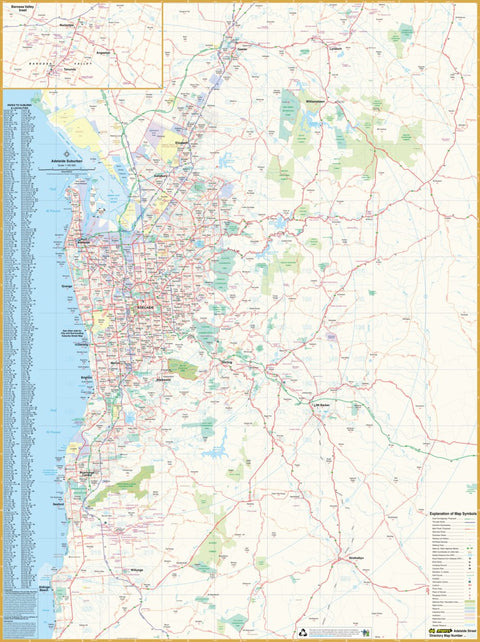 Hardie Grant Explore UBD-Gregory's Adelaide Suburban Map digital map