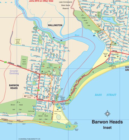 Hardie Grant Explore UBD-Gregory's Barwon Heads inset map bundle exclusive