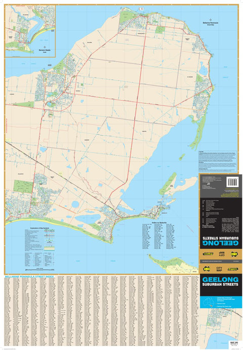 Hardie Grant Explore UBD-Gregory's Bellarine Peninsula Street map bundle exclusive