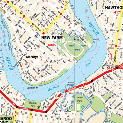Hardie Grant Explore UBD-Gregory's Brisbane City & Surrounding Suburbs Street Map digital map