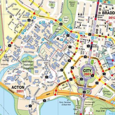 UBD-Gregory's Canberra City Streets Map by Hardie Grant Explore ...