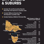 Hardie Grant Explore UBD-Gregory's Melbourne City Streets & Suburbs, Map 362, edition 7 bundle