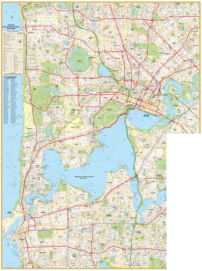 Hardie Grant Explore UBD-Gregory's Perth City & Surrounding Suburbs Street Map digital map