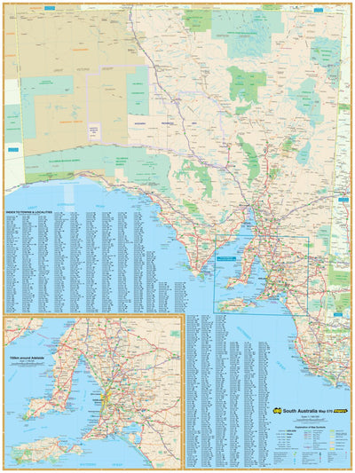Hardie Grant Explore UBD-Gregory's South Australia State Map digital map