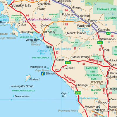 Hardie Grant Explore UBD-Gregory's South Australia State Map digital map