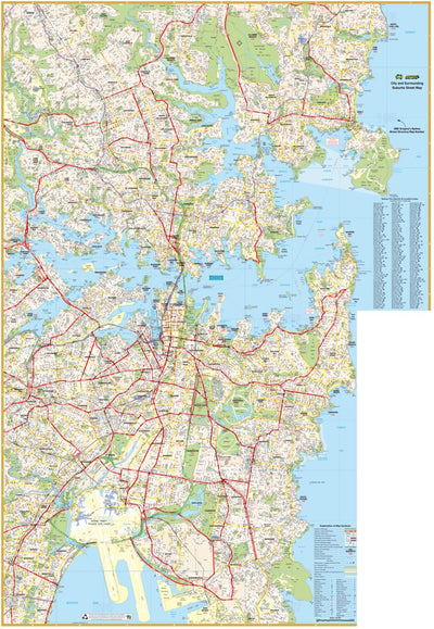Hardie Grant Explore UBD-Gregory's Sydney City & Surrounding Suburbs Street Map digital map