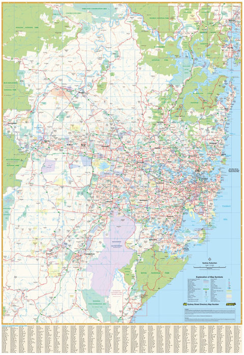 Hardie Grant Explore UBD-Gregory's Sydney Suburban Map digital map