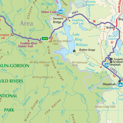 Hardie Grant Explore UBD-Gregory's Tasmania State Map digital map