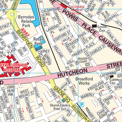 HarperCollins Publishers UK Collins Aberdeen Map digital map
