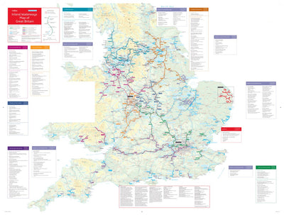 HarperCollins Publishers UK Collins Nicholson Waterways Map of Great Britain – Main Map digital map