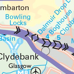 HarperCollins Publishers UK Scottish Lowlands Canals Inset digital map