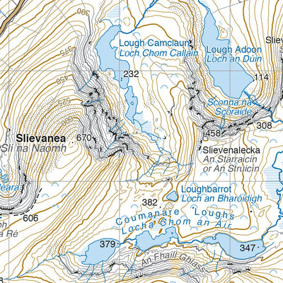 Harvey Maps Dingle Peninsula including Dingle Way digital map