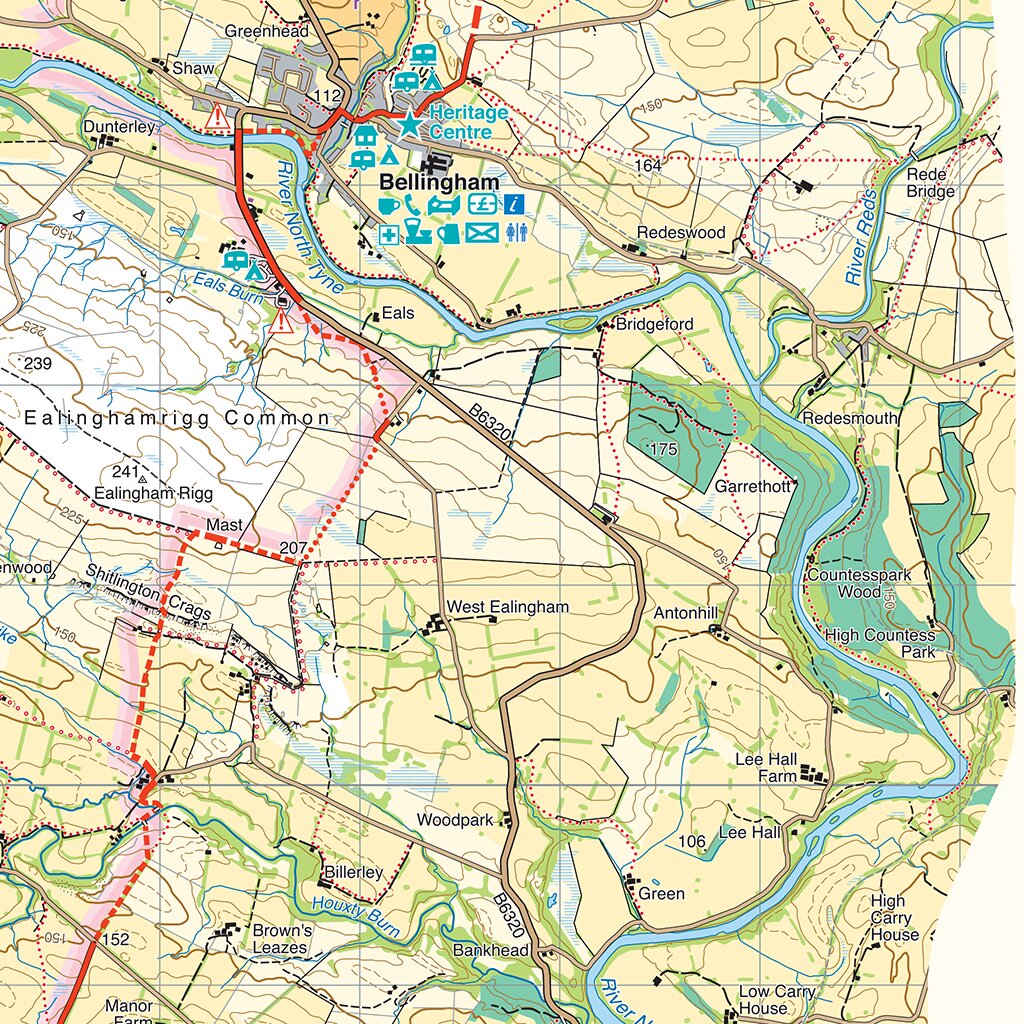 Pennine Way North Map by HARVEY Maps | Avenza Maps