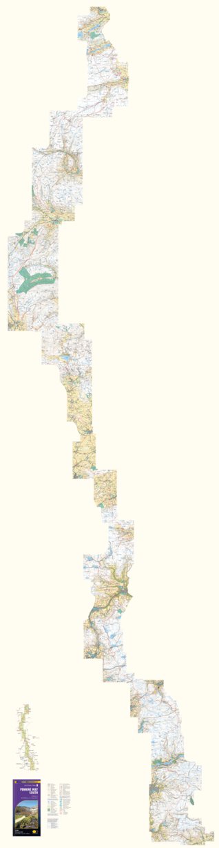 Harvey Maps Pennine Way South digital map