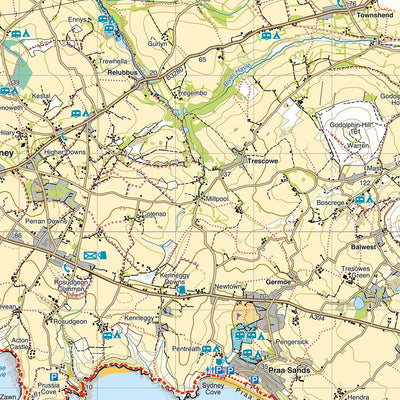 Harvey Maps South West Coast Path 2 - St Ives to Plymouth digital map