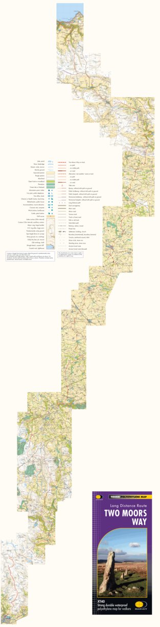 Harvey Maps Two Moors Way digital map