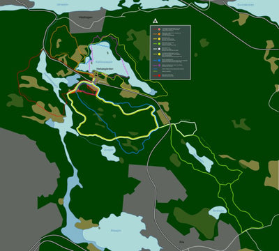 Hellasgården Hellasgården - spår och leder digital map