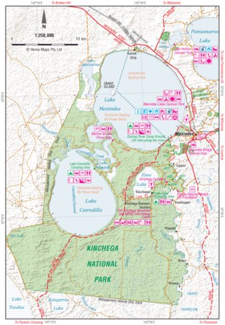 Hema Maps Hema - Kinchega National Park digital map