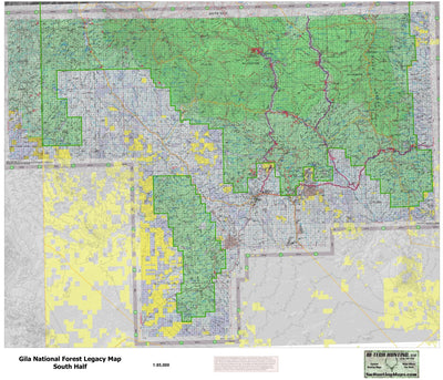 Hi-Tech Hunting LLC Gila National Forest Legacy Visitor Map South Half digital map