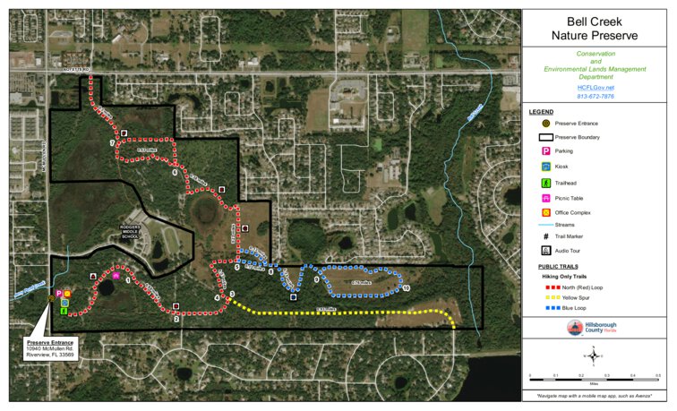 Bell Creek Nature Preserve Trail Map by Hillsborough County ...