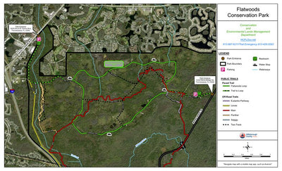 Flatwoods Conservation Park Trail Map Preview 1
